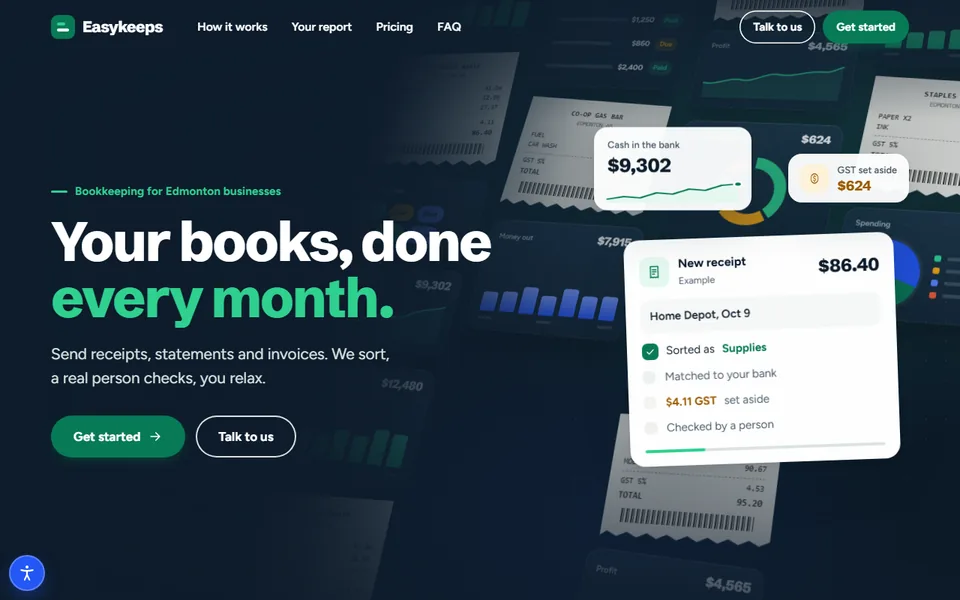 Front page of Easykeeps
